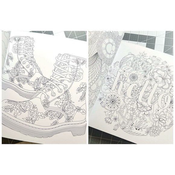 ⛔️ SOLD ⛔️ NEW Hello Hipster Adult Coloring Book - Picture 3 of 4